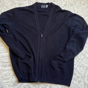 Mens Vintage Sweater Navy Size 2X